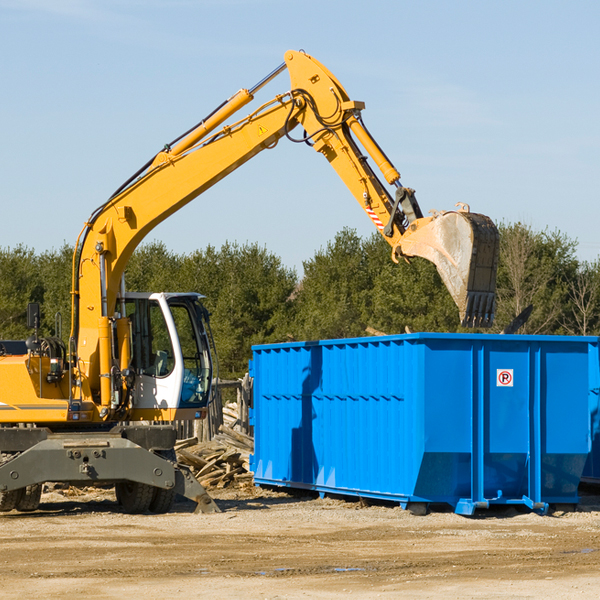 are there any restrictions on where a residential dumpster can be placed in Ute Park